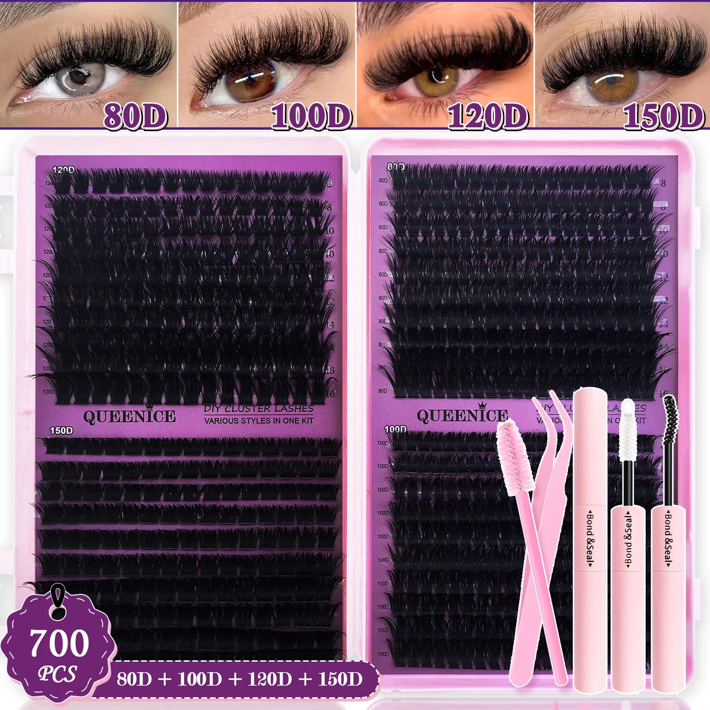 💕 Product Title:
Premium Eyelash Clusters Kit