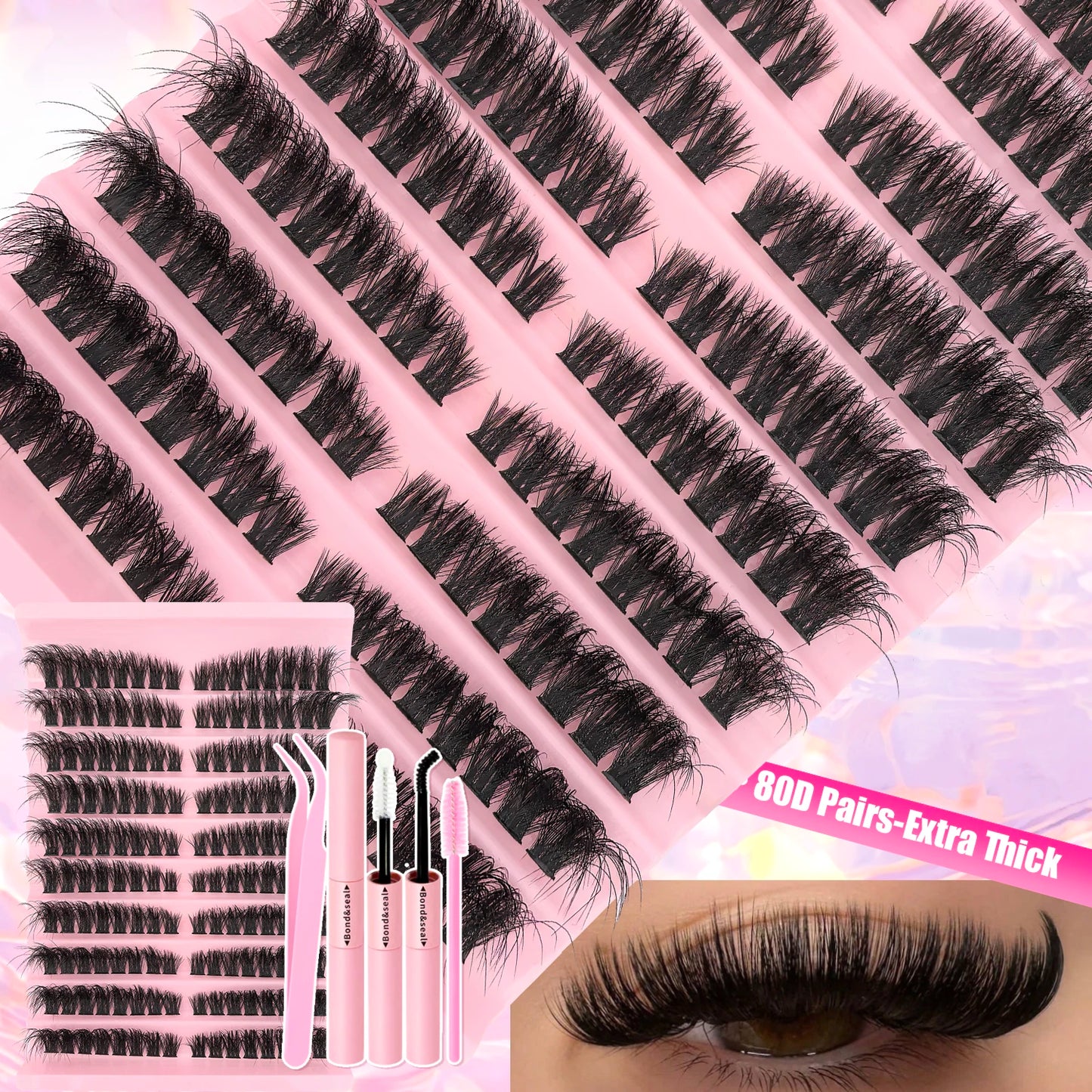 💕 Product Title:
Premium Eyelash Clusters Kit
