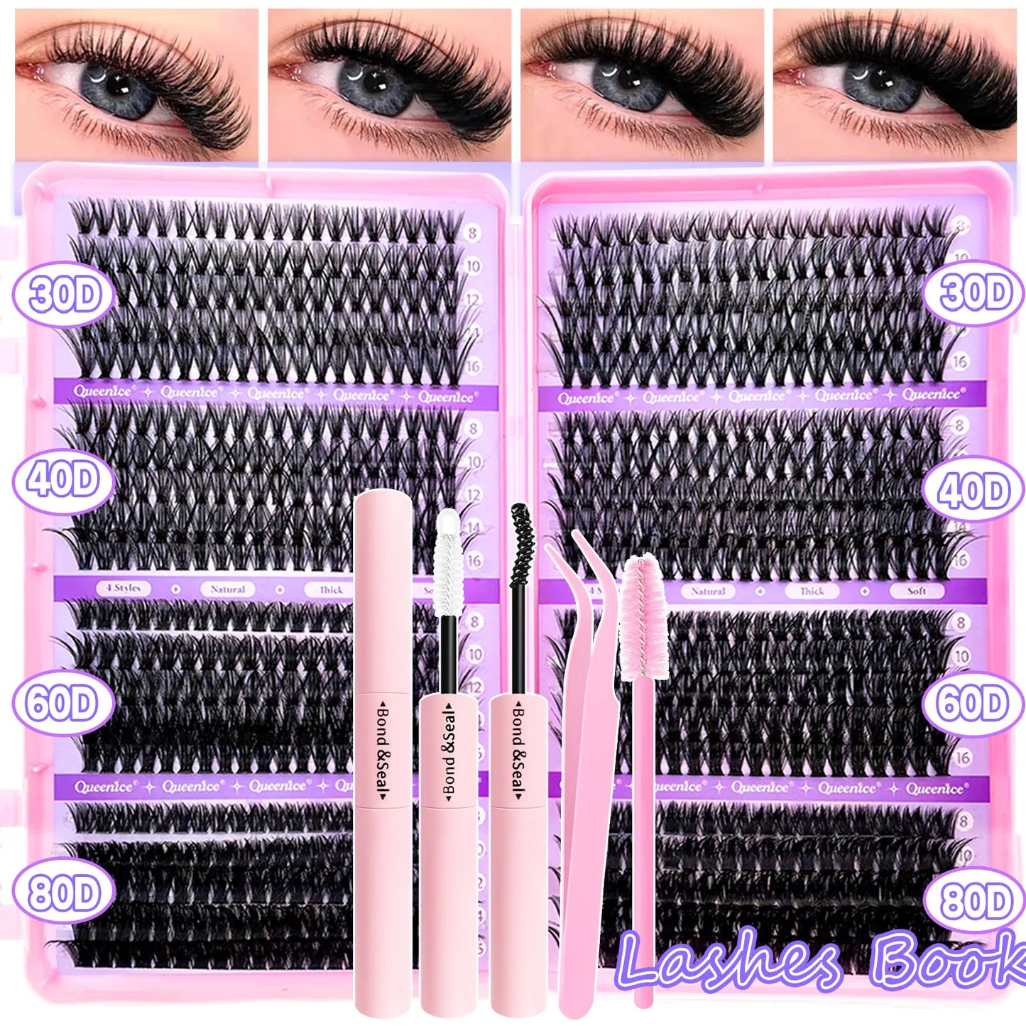 💕 Product Title:
Premium Eyelash Clusters Kit