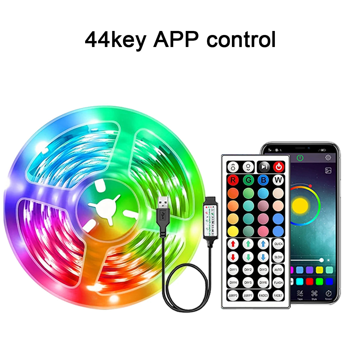 RGB LED Strip Lights – Smart Room Lighting