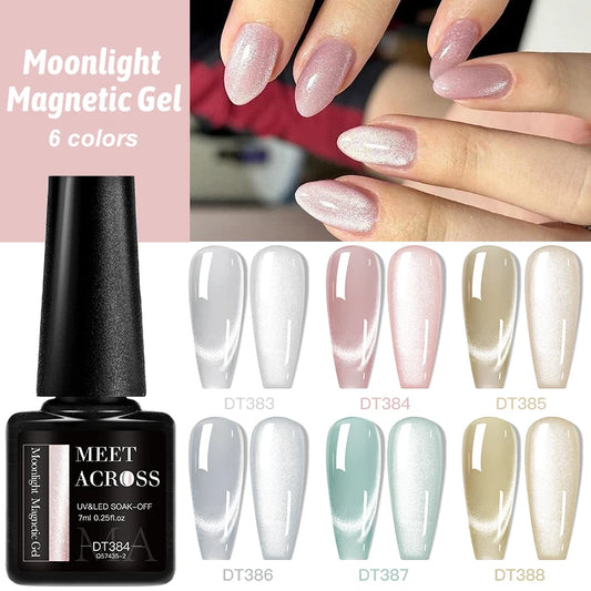 MEET ACROSS Moonlight Magnetic Gel Polish
