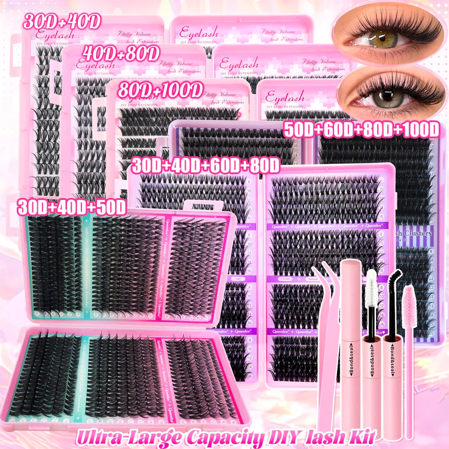 💕 Product Title:
Premium Eyelash Clusters Kit