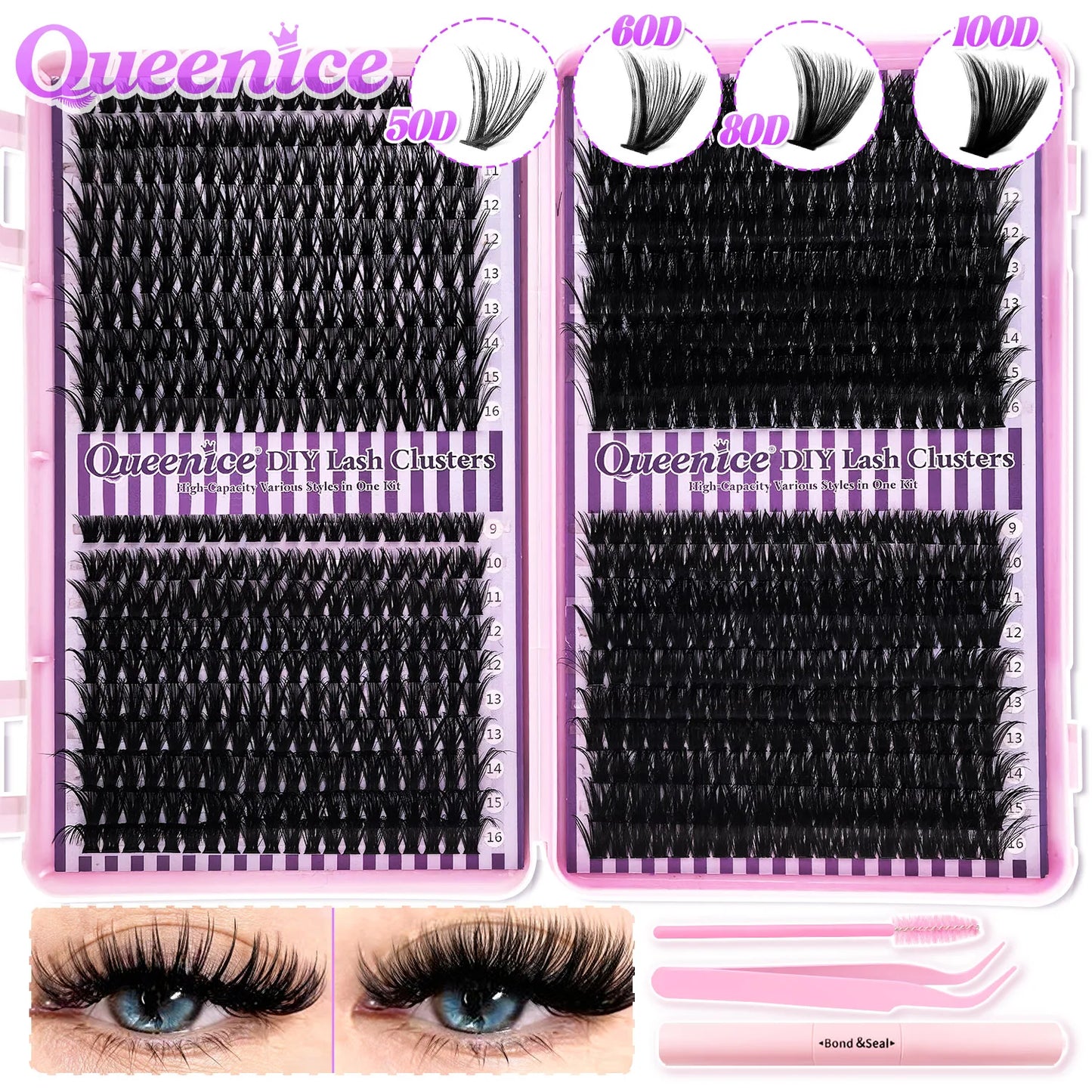 💕 Product Title:
Premium Eyelash Clusters Kit