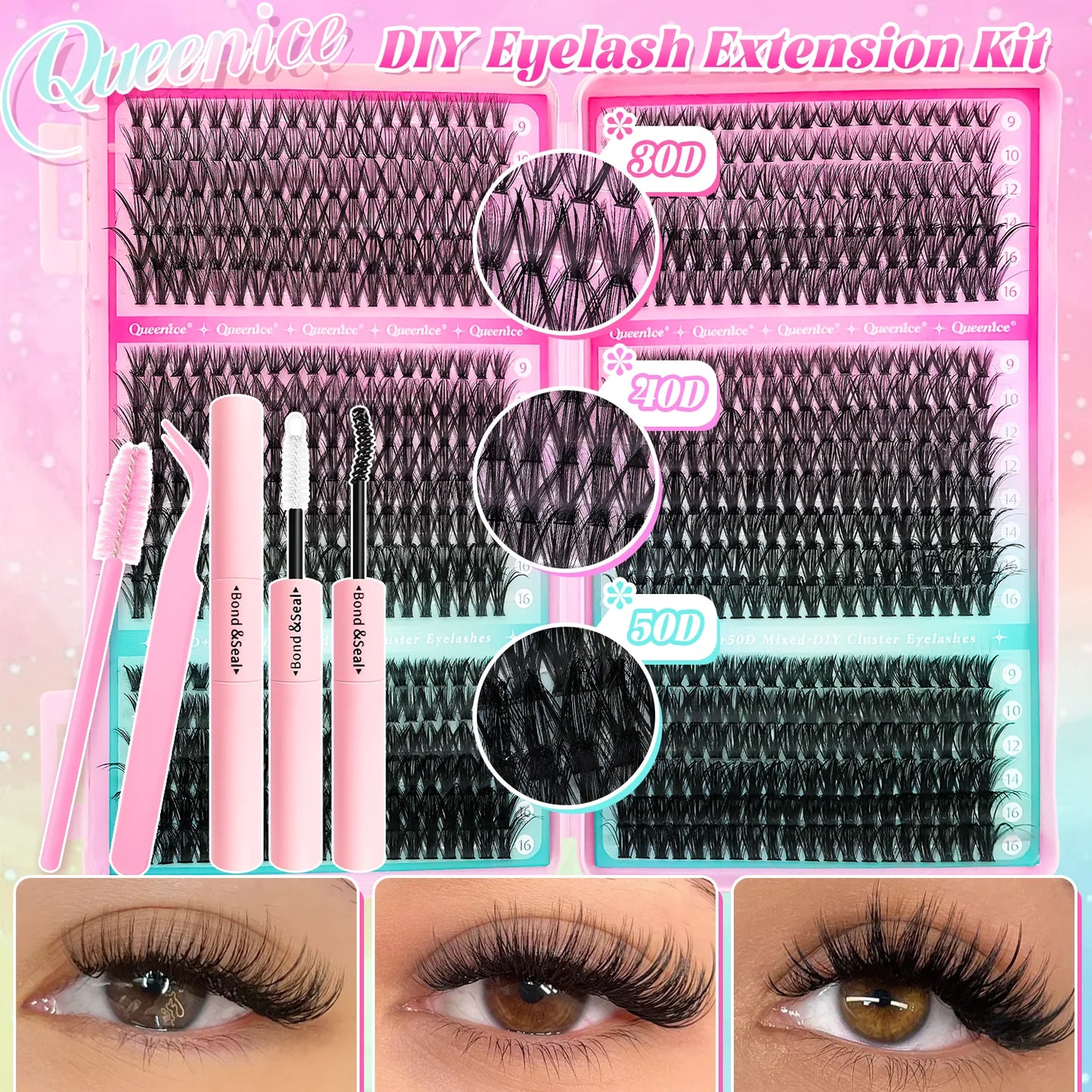 💕 Product Title:
Premium Eyelash Clusters Kit
