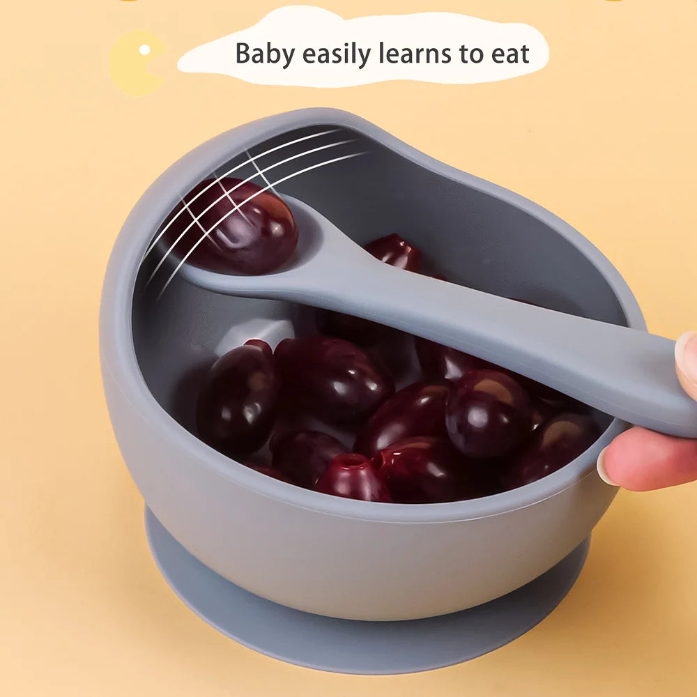 Baby Silicone Feeding Bowl Set