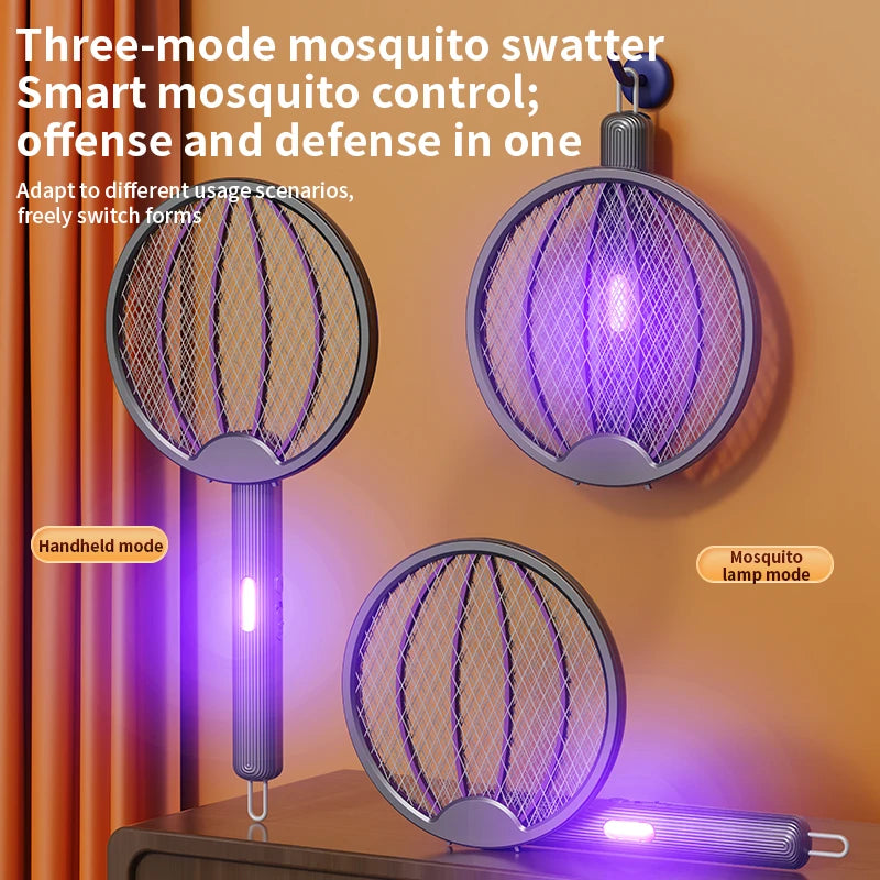 Smart Electric Mosquito Swatter 3-in-1