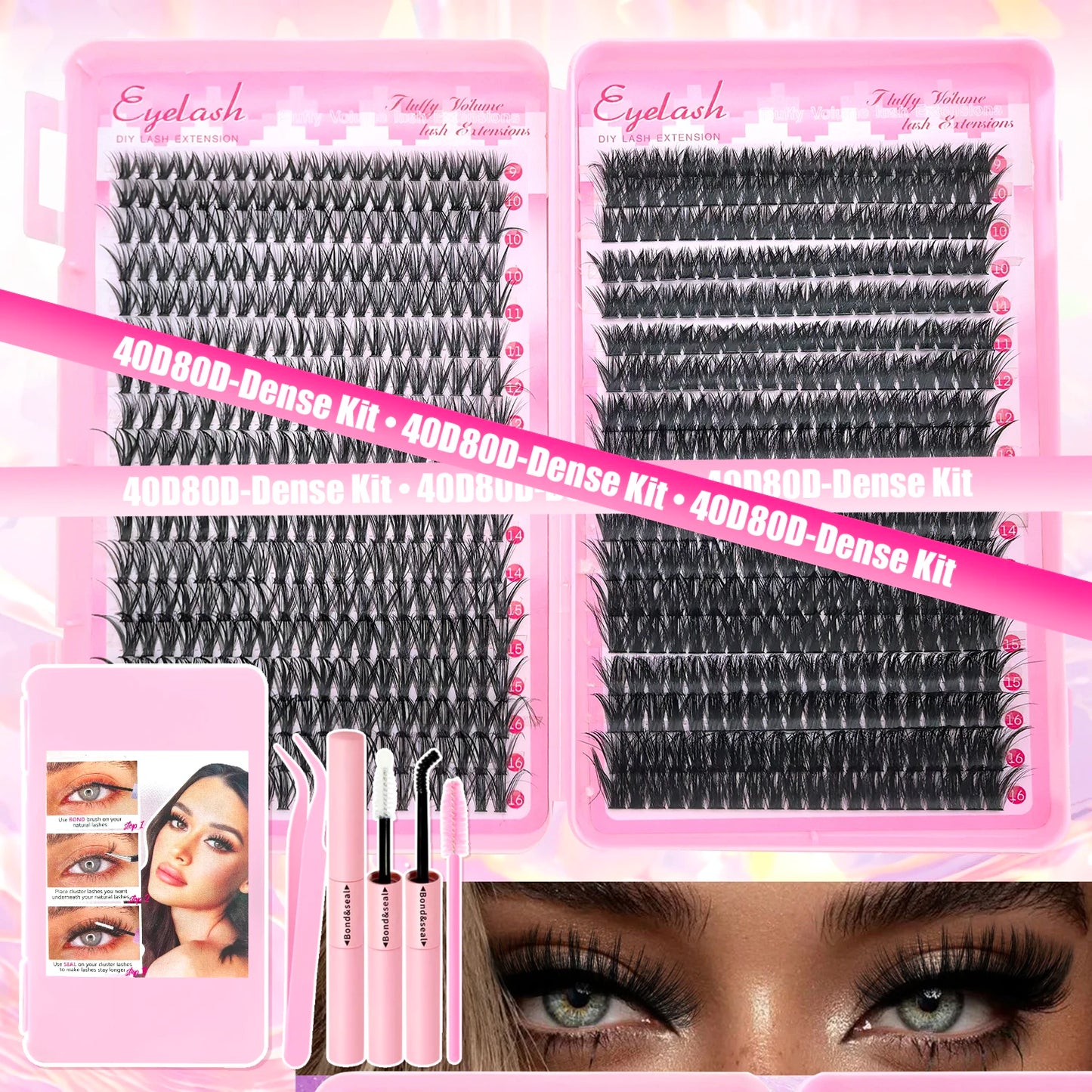 💕 Product Title:
Premium Eyelash Clusters Kit