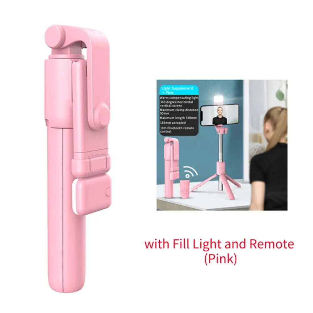 Bluetooth Selfie Stick Tripod with Light📸✨