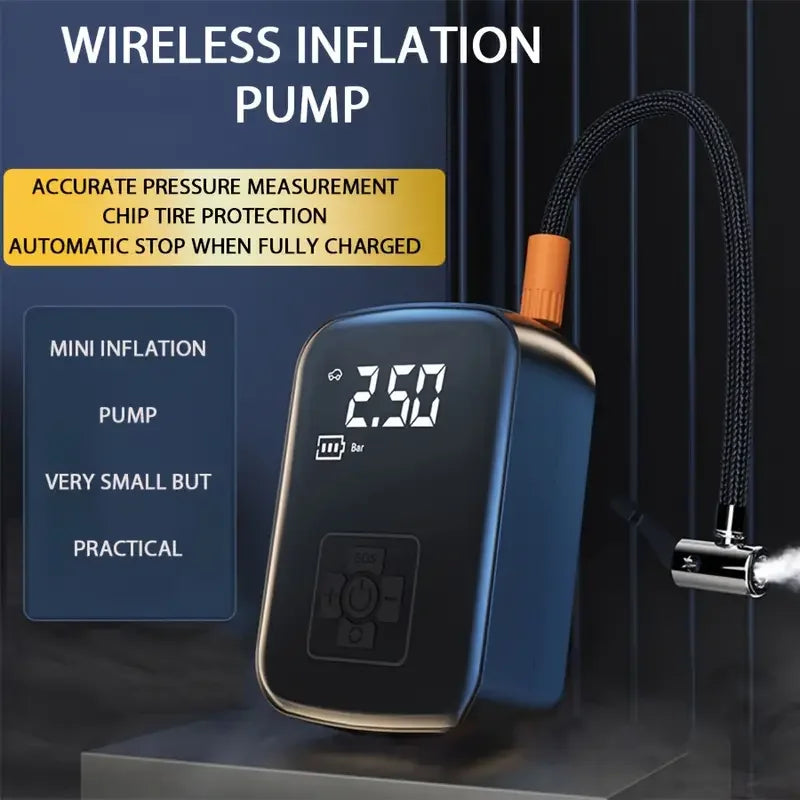 Portable Tire Inflator 150 PSI منفاخ إطارات لاسلكي ذكي 150