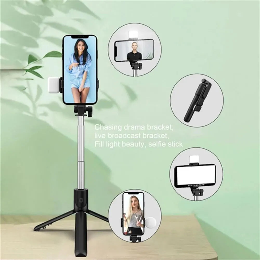 Bluetooth Selfie Stick Tripod with Light📸✨