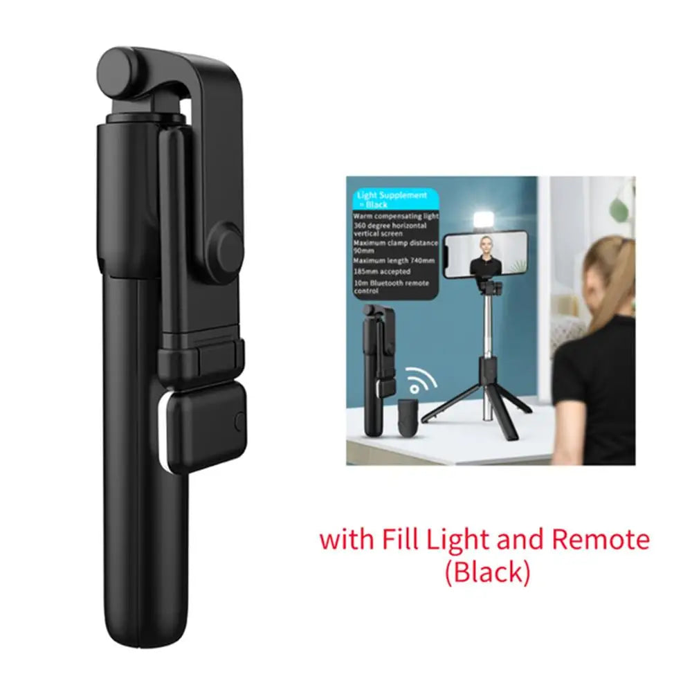 Bluetooth Selfie Stick Tripod with Light📸✨