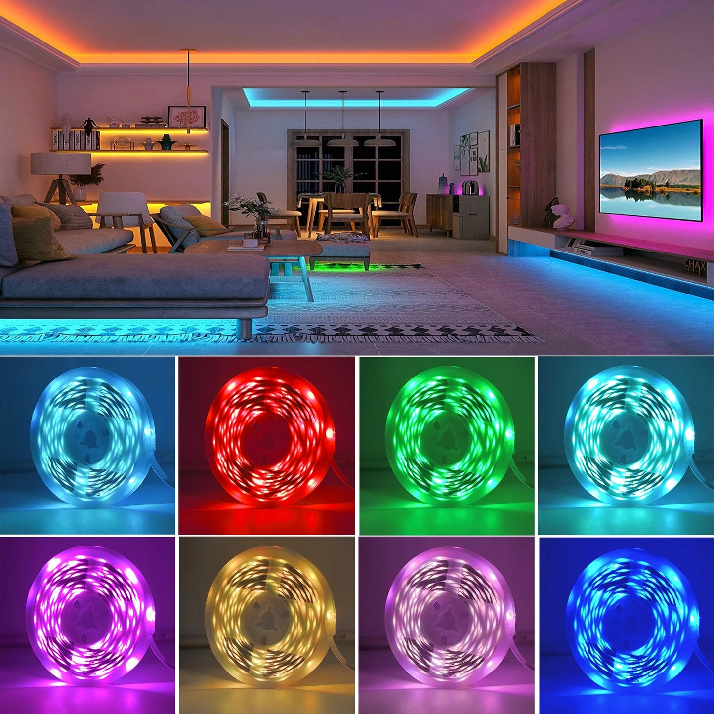 RGB LED Strip Lights – Smart Room Lighting