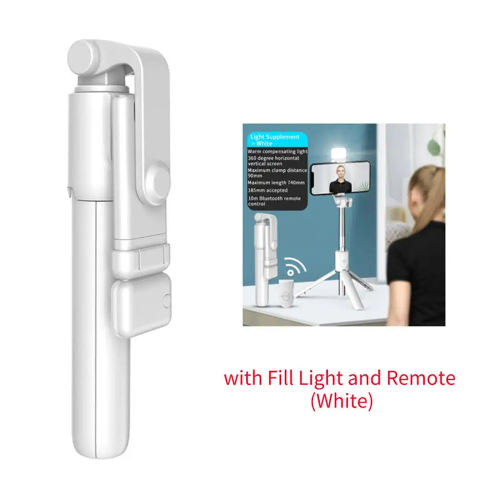 Bluetooth Selfie Stick Tripod with Light📸✨
